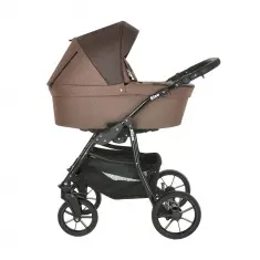 PITUSO Коляска 2 в1 Nino короб+прогулка Brown+Кожа Brown,