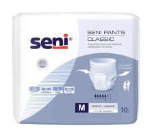 Подгузники-трусы для взрослых SENI PANTS CLASSIC MEDIUM (80-110см) 10шт
