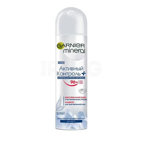 Garnier mineral "Активный контроль+" женский дезодорант-антиперспирант аэрозоль (150 мл)