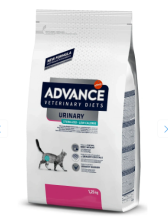 Advance VetDiet URINARY LOW Сухой низкокалорийный корм для кошек при мочекаменной болезни 1,25кг