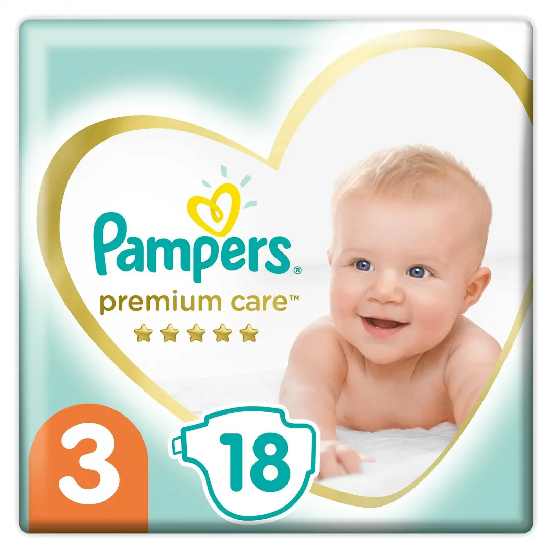 Подгузники Pampers Premium Care 3 (6-10кг) 18шт