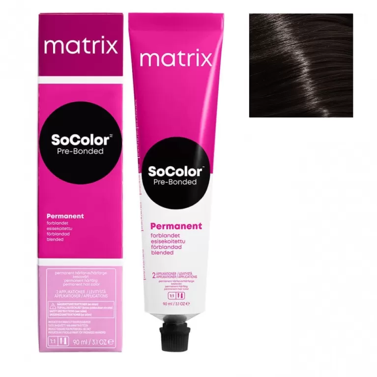 L'Oreal Matrix SoColor Pre-Bonded Крем-краска для волос 4NW 90мл купить ...