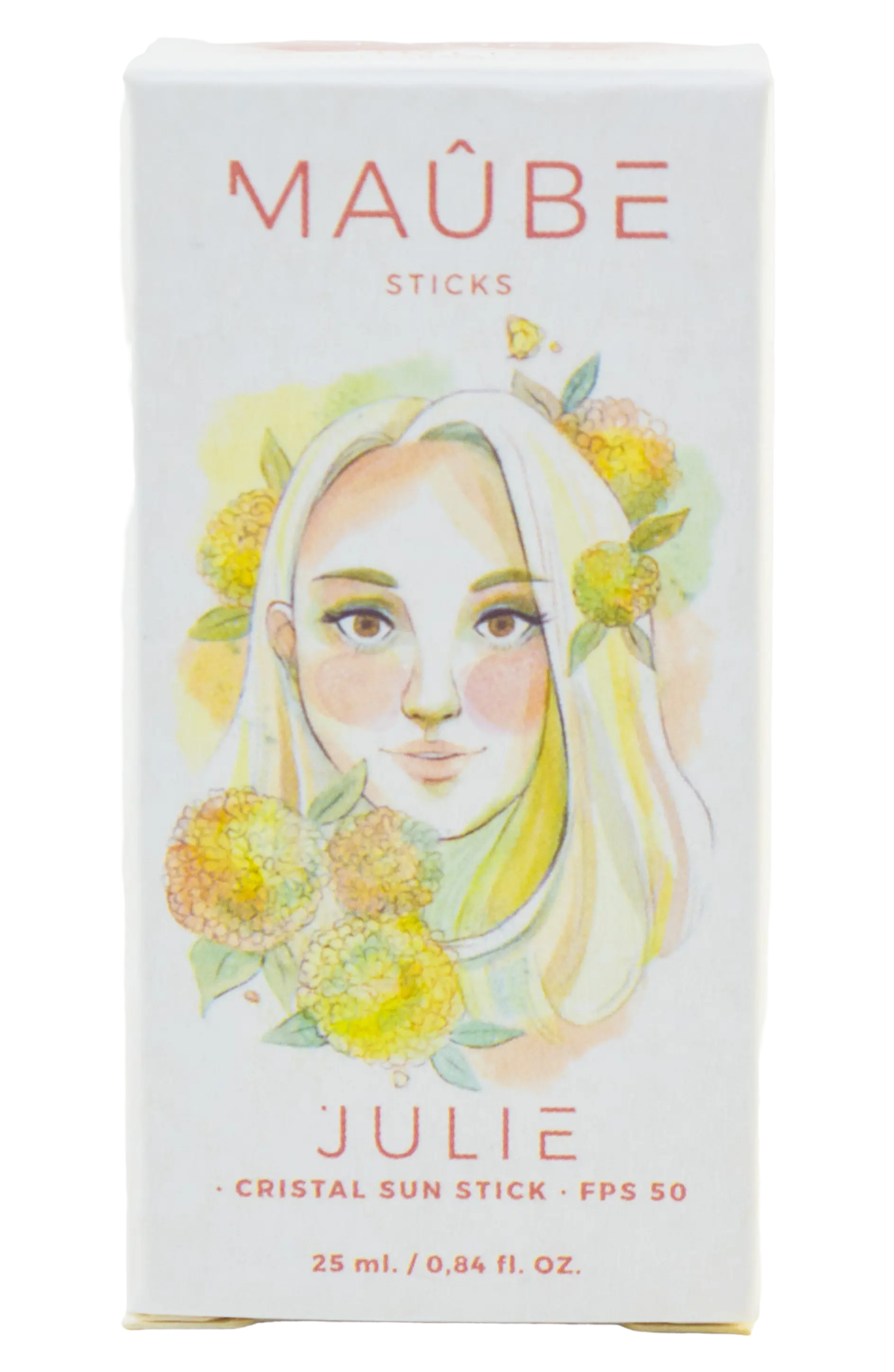 MAUBE Солнцезащитный стик SPF 50 JULIE , 25 мл/ JULIE CRISTAL SUN STICK SPF 50 