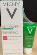 Набор VICHY NORMADERM Уход мат./несоверш.,50 мл+ Гель д/умыв. Очищ Phytosolution, 15мл