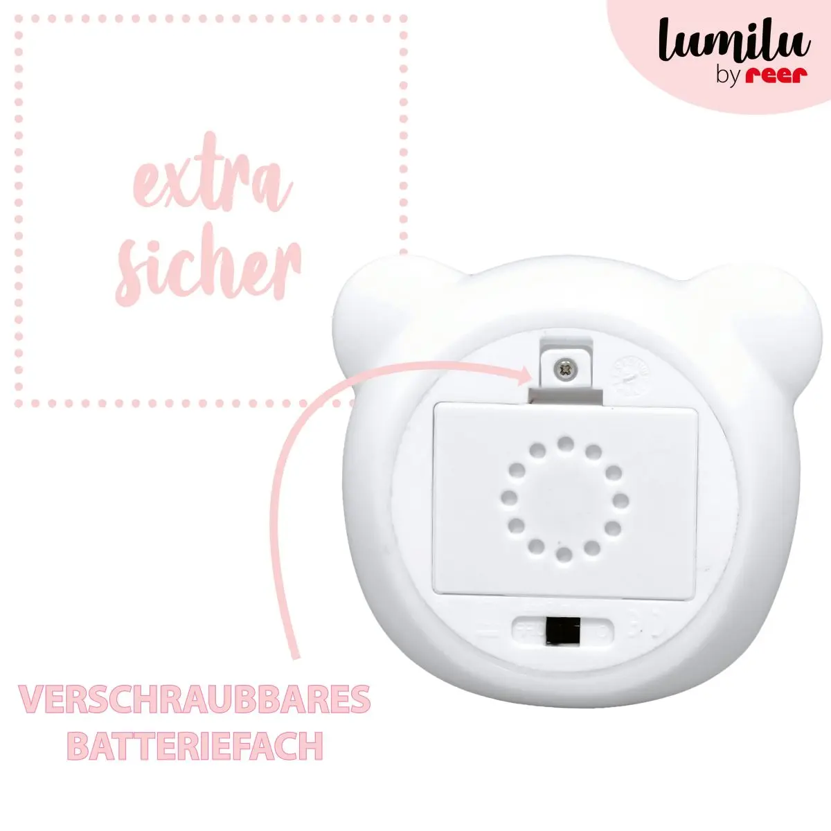 Reer Светильник-Ночник детский настенный сенсорный 2 в 1 Touch Light lumilu "Медведь"