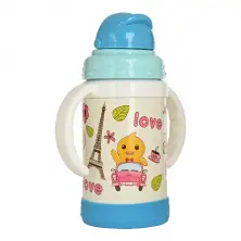 PITUSO Термопоильник с трубочкой 280 мл Light blue (Голубой) 