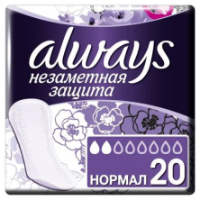 ALWAYS Ежедневные прокладки Нормал Single (20шт)