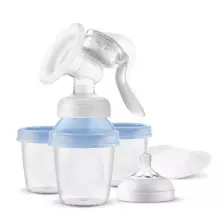 Avent Philips Молокоотсос ручной Natural Motion с контейнерами для хранения грудного молока