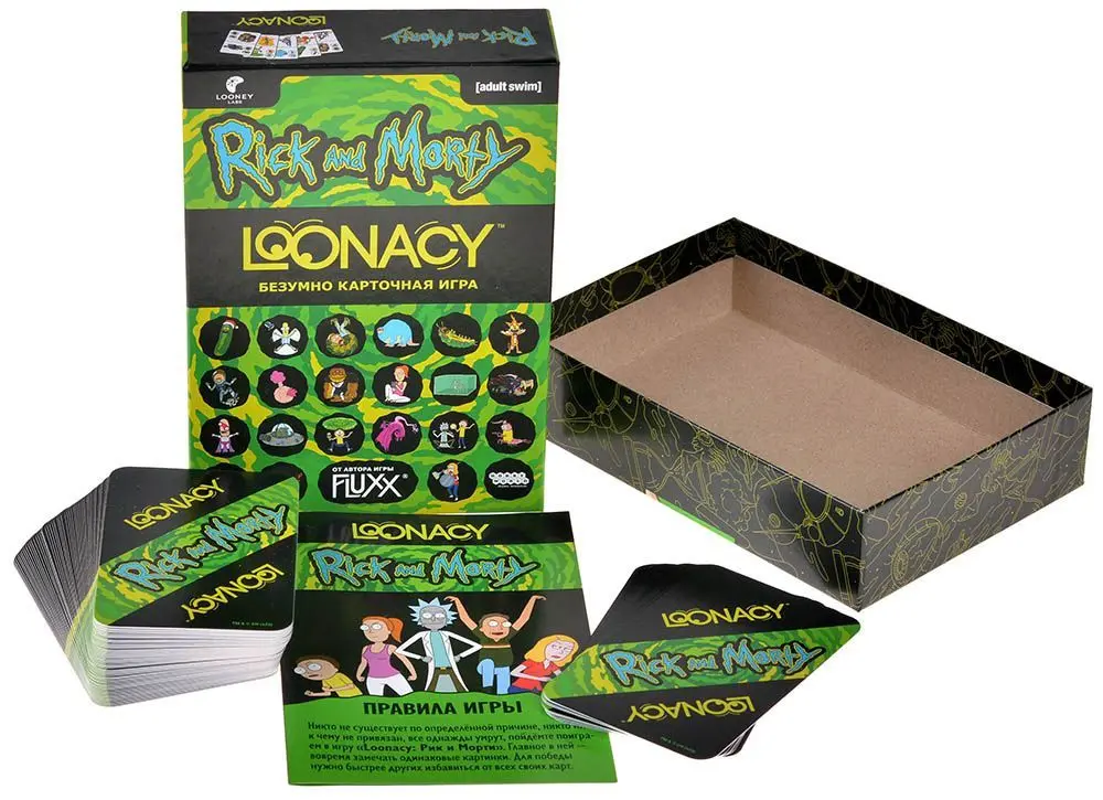 Настольная игра Loonacy Рик и Морти,  