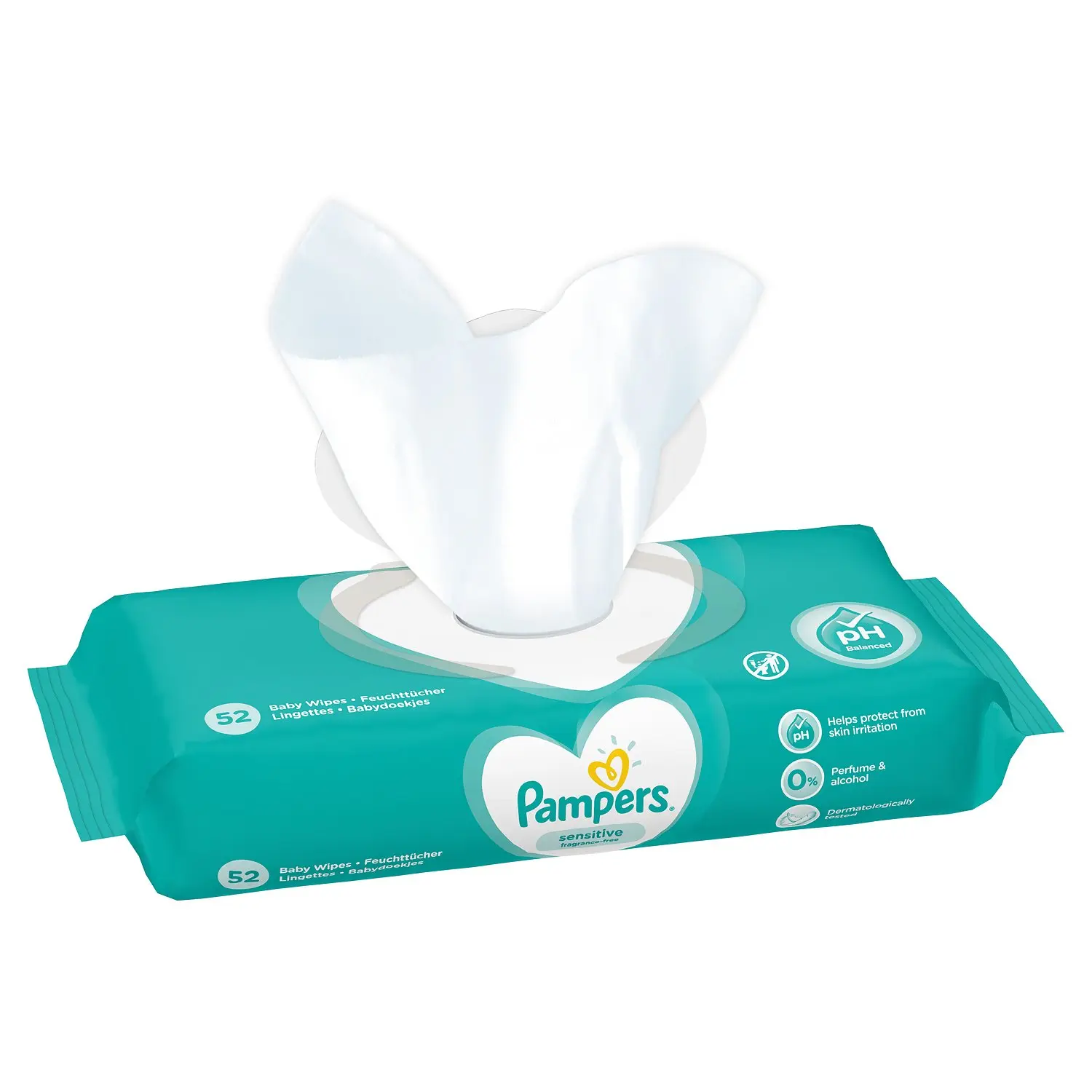 Pampers Детские влажные салфетки Fresh Clean 52шт