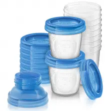 Avent Philips Контейнеры для хранения грудного молока с крышками, 10 контейнеров