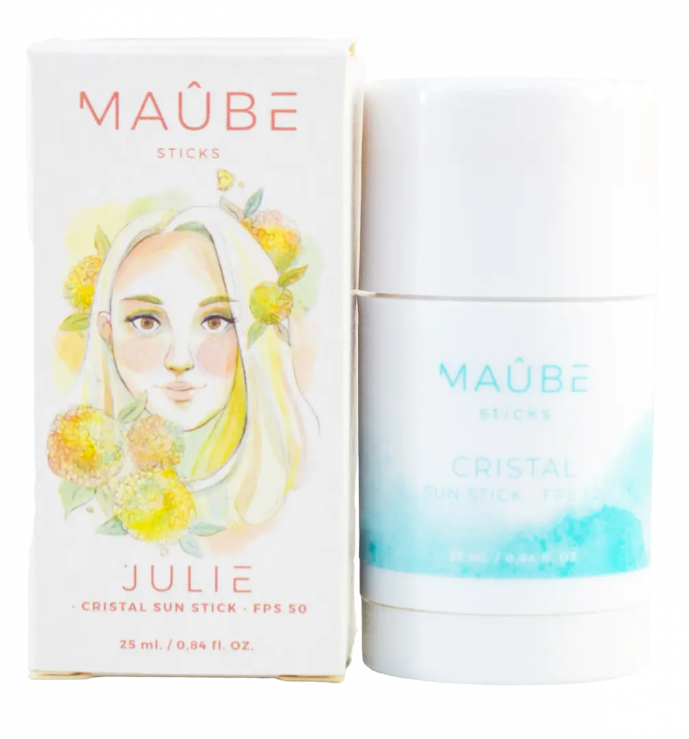 MAUBE Солнцезащитный стик SPF 50 JULIE , 25 мл/ JULIE CRISTAL SUN STICK SPF 50 