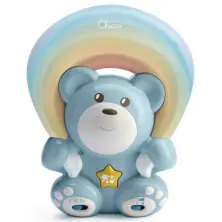 Chicco Игрушка-проектор Радужный мишка, голубой, 0мес+