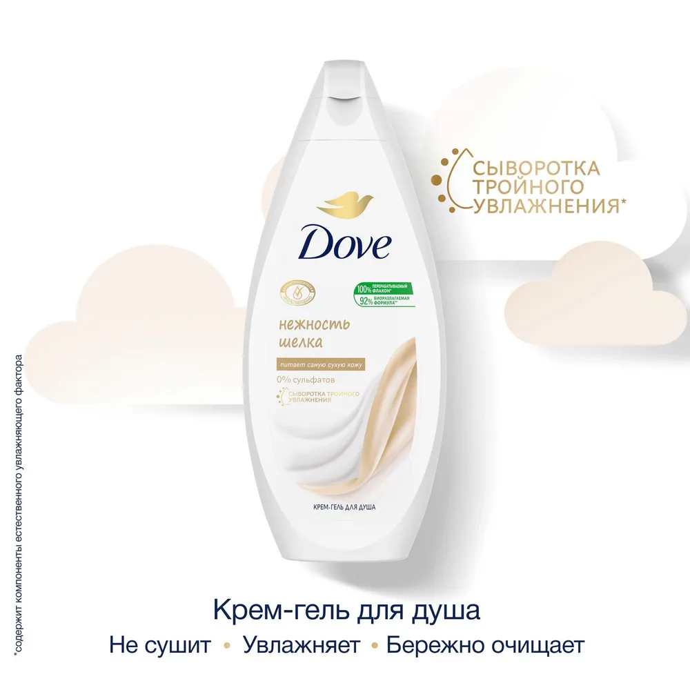 Крем-гель для душа Dove С драгоценными маслами (250 мл)