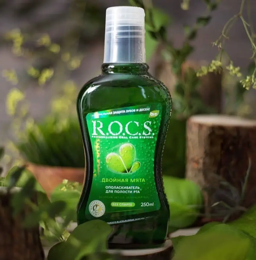 ROCS Ополаскиватель для полости рта Двойная мята 250мл