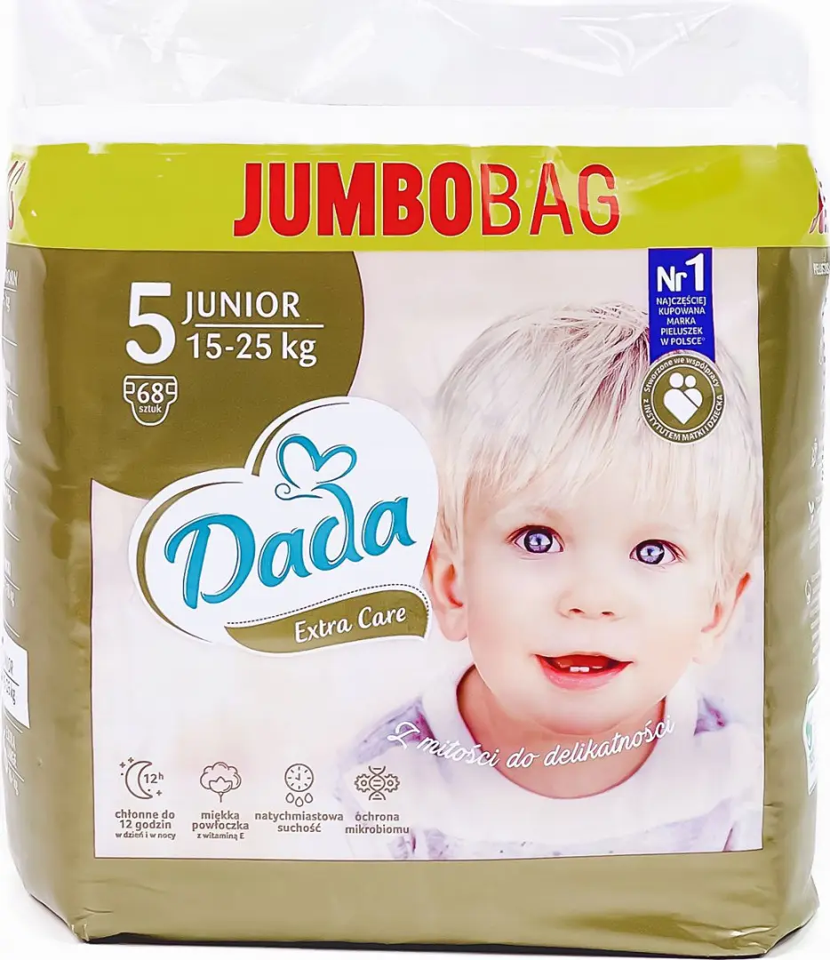 Подгузники Dada Extra Care Junior 5 (15-25кг) 68шт