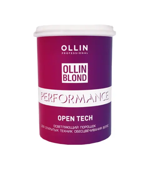OLLIN BLOND PERFORMANCE Осветляющий порошок для открытых техник обесцвечивания волос 500г
