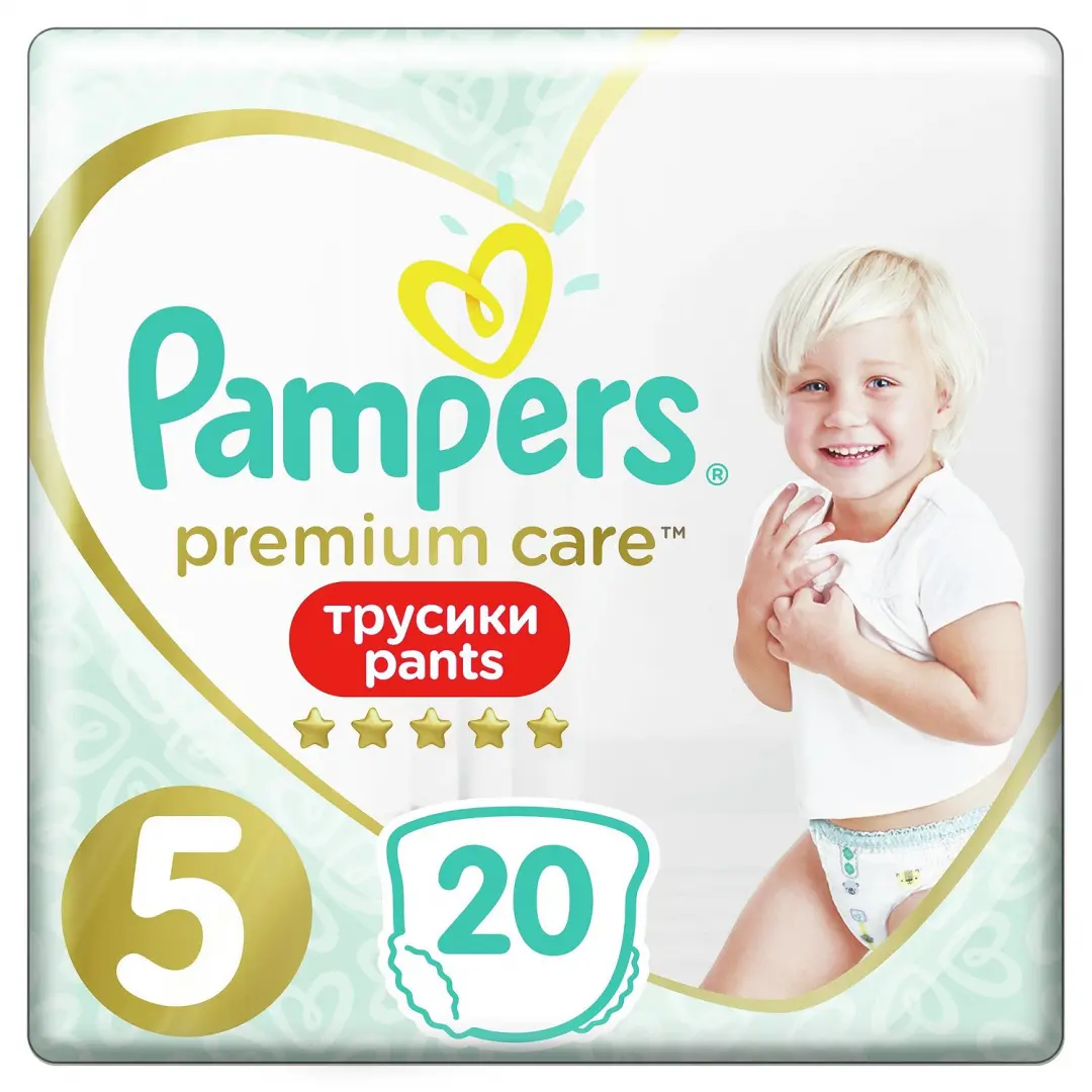 Pampers Подгузники-трусики Premium Care Pants Junior 5 (12-17кг) 20шт  купить в Минске с доставкой, цена