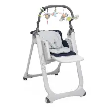 Стульчик для кормления Chicco Polly Magic Relax blue passion (0m+) 4-х колесный
