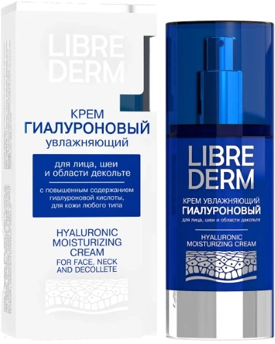 LIBREDERM Крем «Гиалуроновый» увлажняющий для лица, шеи и области декольте, 50 мл