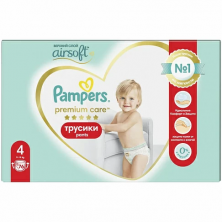 Pampers Подгузники-трусики PremiumCare Pants Maxi (9-15кг) 76 шт