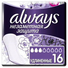 ALWAYS Ежедневные прокладки Удлиненные Single (16шт)