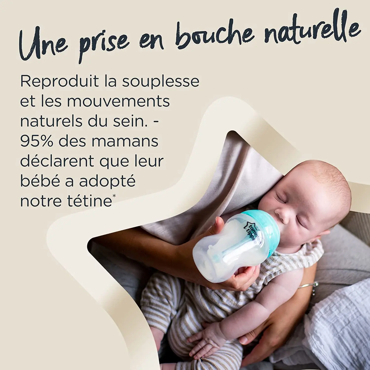 Антиколиковая бутылочка с индикатором температуры 150мл Tommee Tippee 2 шт