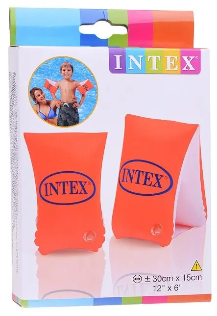 INTEX Нарукавники большие надувные оранжевые