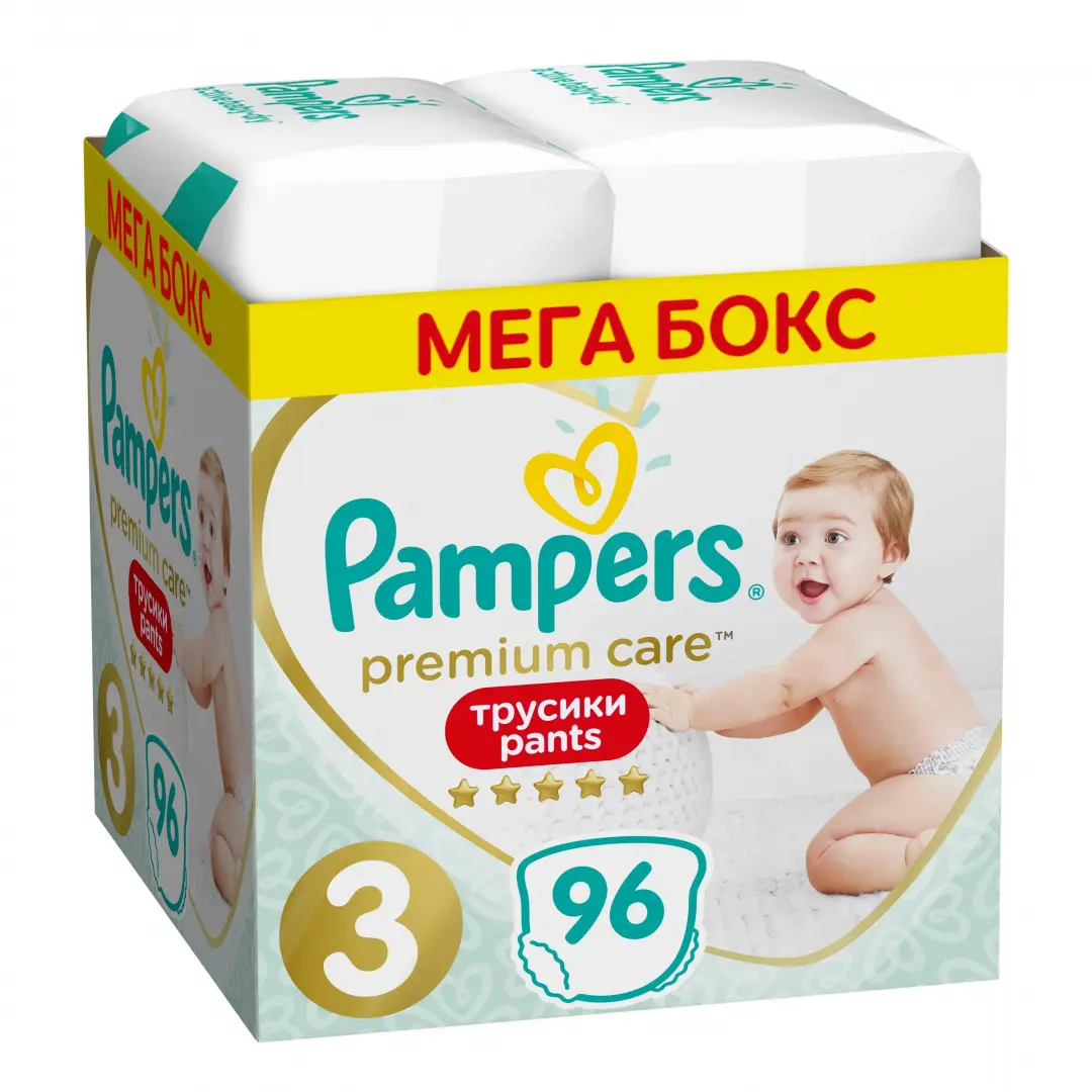 Pampers Подгузники-трусики PremiumCare Pants Midi (6-11кг) 96 шт купить в  Минске с доставкой, цена