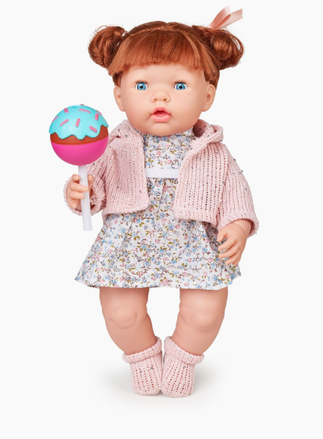 Happy Baby Кукла-пупс Василиса (40см), в наборе: чупа-чупс, собачка ...